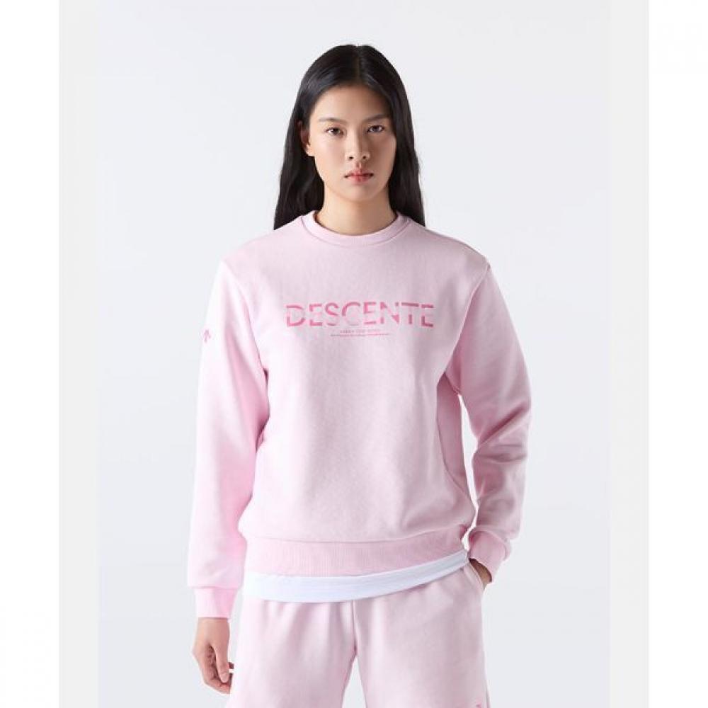 

Спортивная толстовка с рисунком Descente Terry розового цвета PINKPINK/100