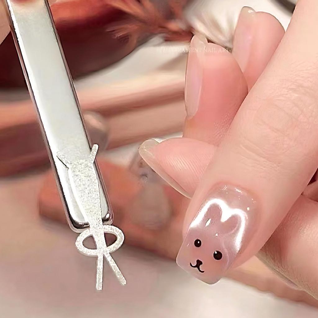 Rabbit Bear Cat Eye Magnet Set Cute Fold Ear Rabbit KT Cat Strong Magnet Nail Tool Small Iron Piece For Magnetic Polish Effects
