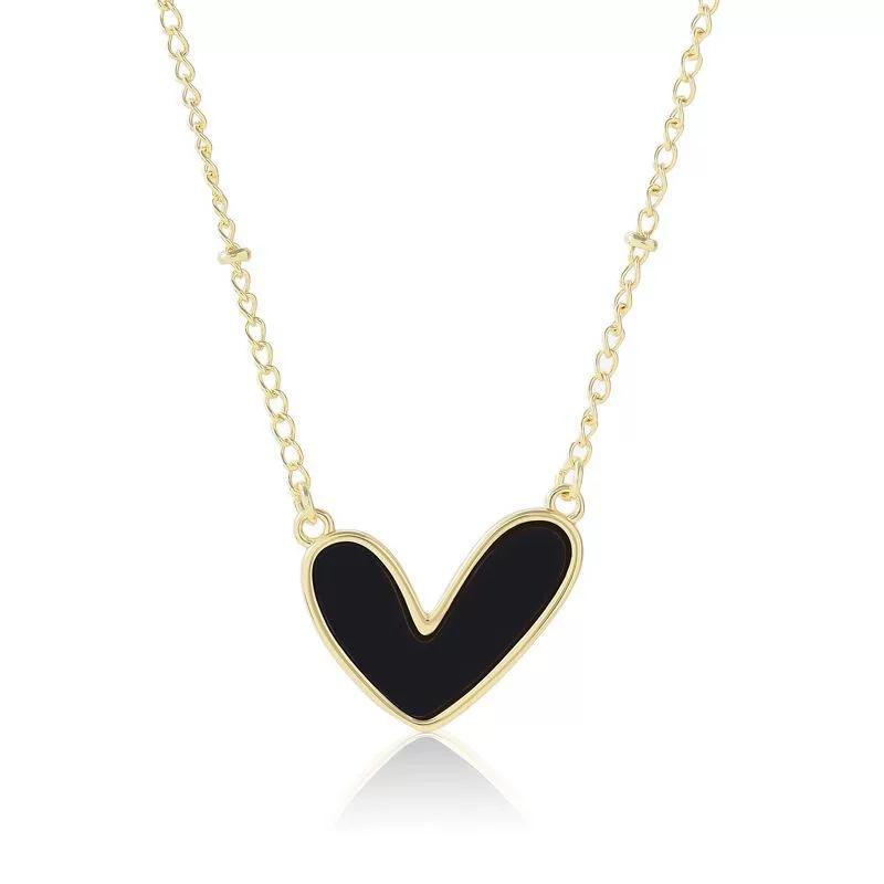 New Fashion Light Luxury High-End Love Pendant Necklace Femininity With Jewelry Heart-Shaped Clavicle Chain