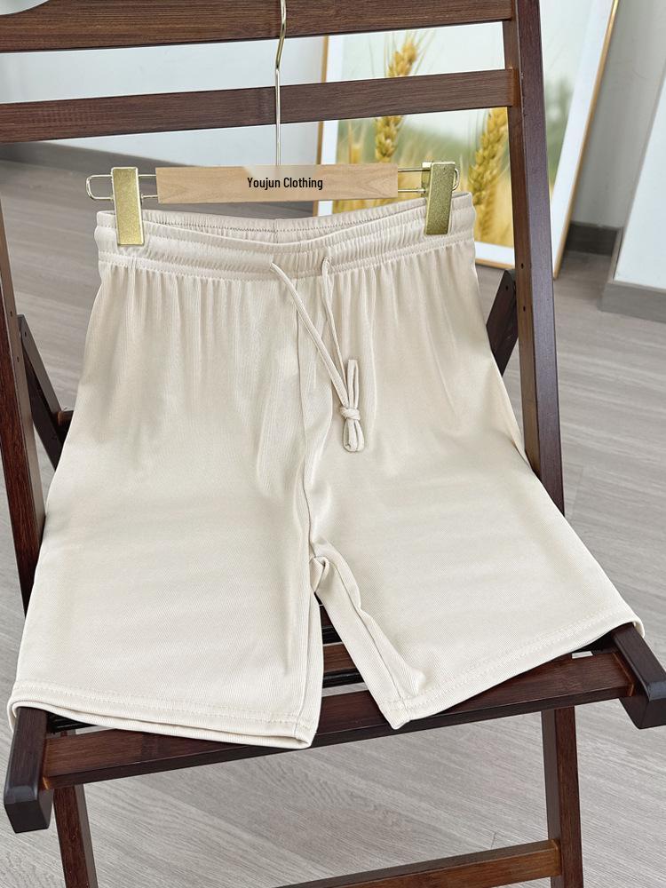 High-Waist Women's Summer Ice Silk Shorts