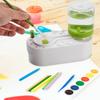 Automatic Water Circulation Paint Brush Cleaning Machine Brush Painting Rinsing Cup Art Tools Cleaning Bucket Pen Washer