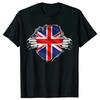 Tee Tops Round NeckShortSleeve Fashion Tshirt Clothing Casual TshirtsI Love English Tea UK Flag Fun Novelty Souvenir harajuku