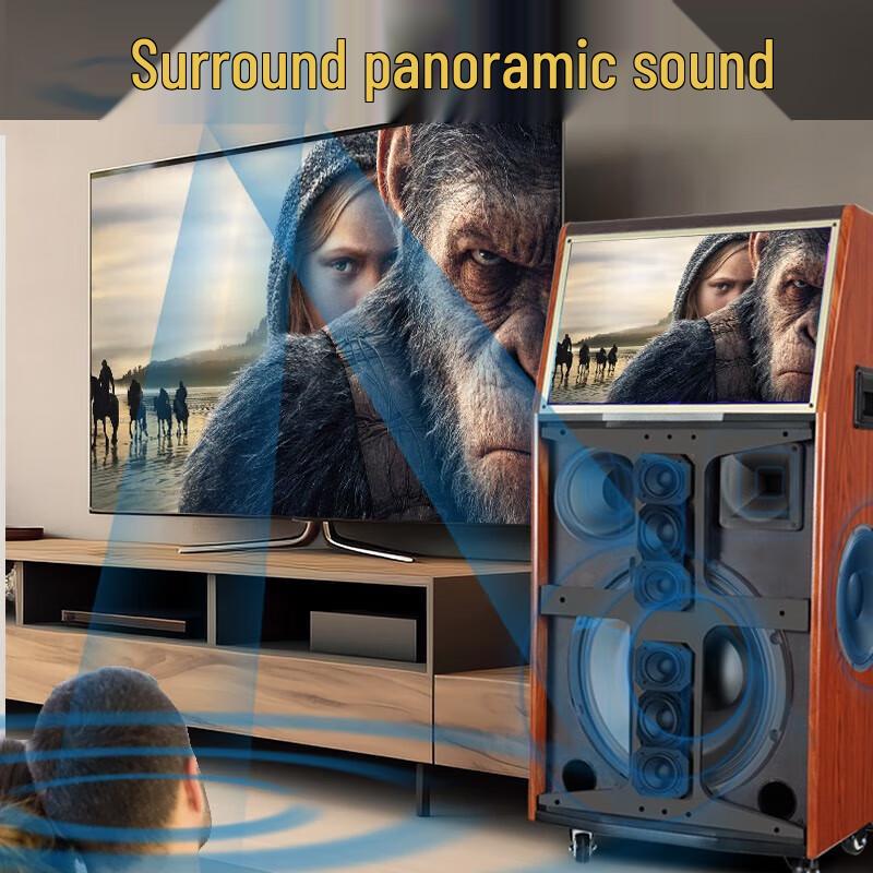 SANSUI PC126 Outdoor KTV Karaoke Speaker with Touch Screen