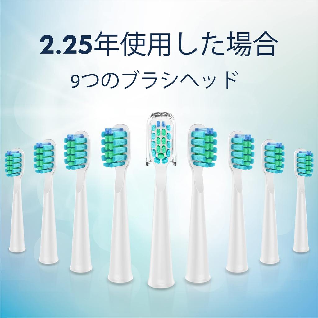 Rechargeable Electric Ultrasonic Toothbrush with 5 and 9 Brush Heads for Adults and Kids Toothbrush, 2-Minute Timer, Modes, (White)
