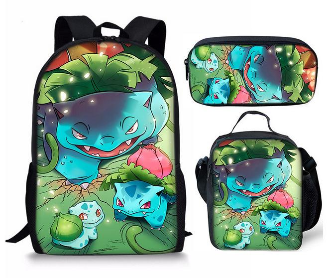 Primary And Secondary School Students Schoolbag Cartoon Backpack Breathable And Wear-Resistant Children'S Backpack Satchel Pencil Bag Set