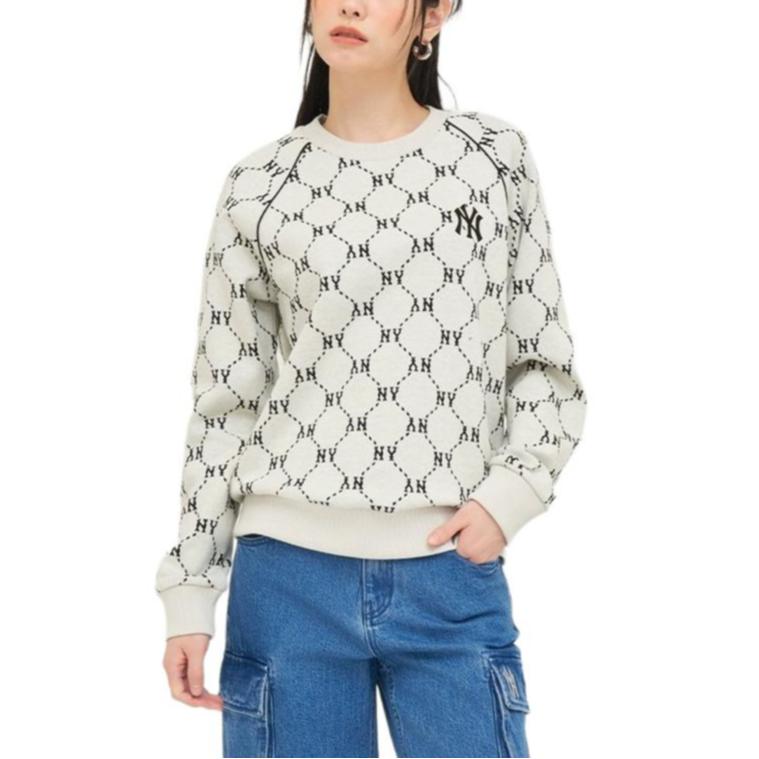 MLB New York Yankees Sweatshirt Unisex Dunkelcreme 3AMTM0144-50CRD