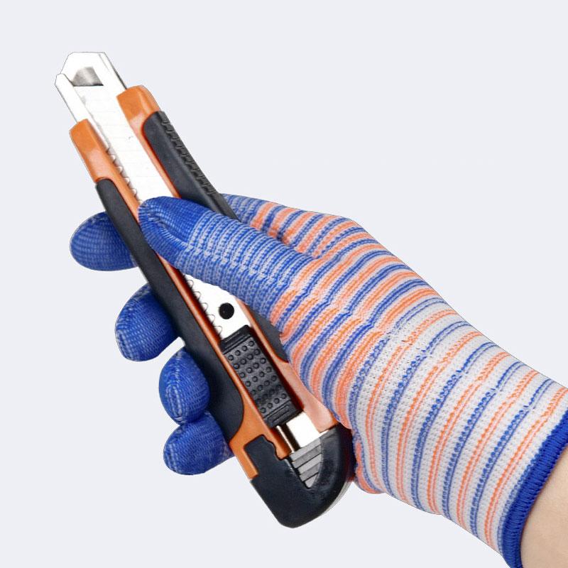 10PCS Zebra Stripe Gloves Horticultural Anti Slip and Wear Resistant Men's and Women's Work Labor Protection Gloves