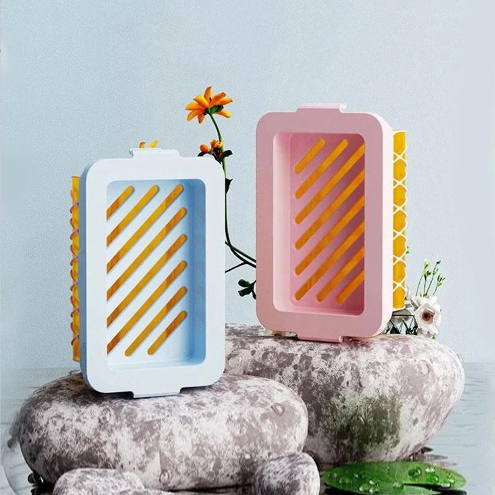 Elastic Mesh Soap Box Soap Case Bathroom Supplies Household Items Soap Tray Portable Durable Multifunctional Non Slip 1pcs