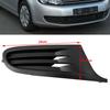 Car Bumper Lower Grill Vent Front Right Side No Fog Lamp Car Styling Grill Cover Accessories For GOLF GOLF MK6 ESTATE