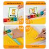 Children's Montessori Wooden Sand Tray & Letter Spelling Educational Toy.