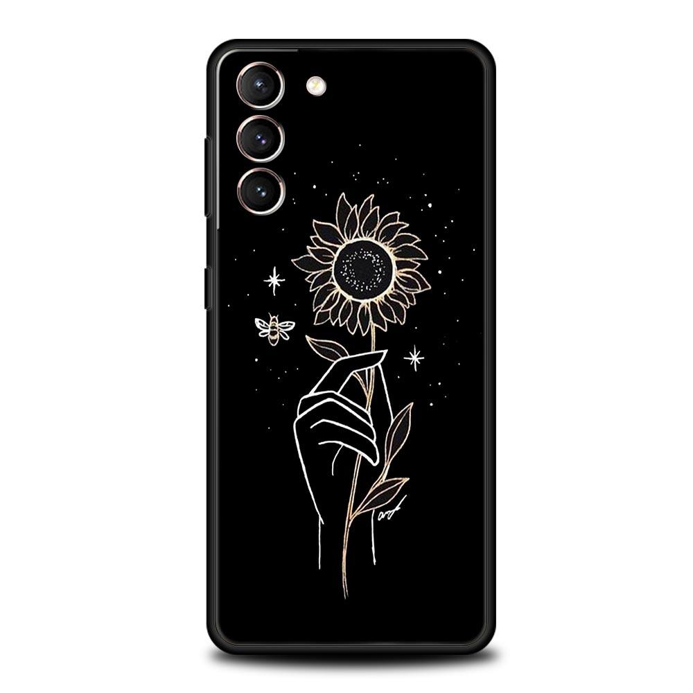 Moon Tarot Cat Aesthetic Soft Phone Case For Samsung Galaxy S23 S22 S21 S20 FE Ultra 5G S10 S10E S9 S8 Plus 10 20 Cover Bumper