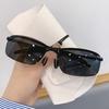 Night Vision Sun Protection Glasses Men Anti-Glare Driving Goggle Half Frame Polarized Sunglasses for Driver UV400