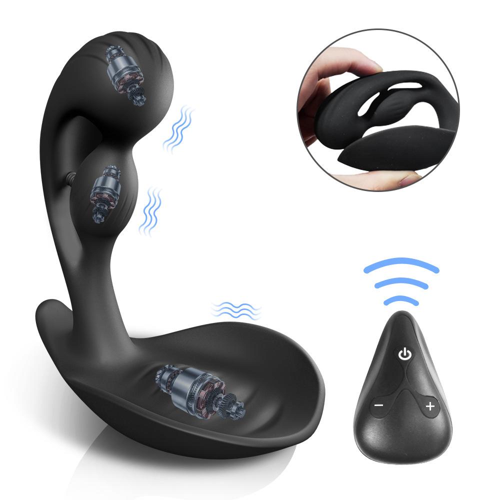 Powerful Prostate Massager - G Spot Anal Vibrator for Men, 10 Speeds & Remote Control, Safe Silicone, Adult Sex Toy Gift