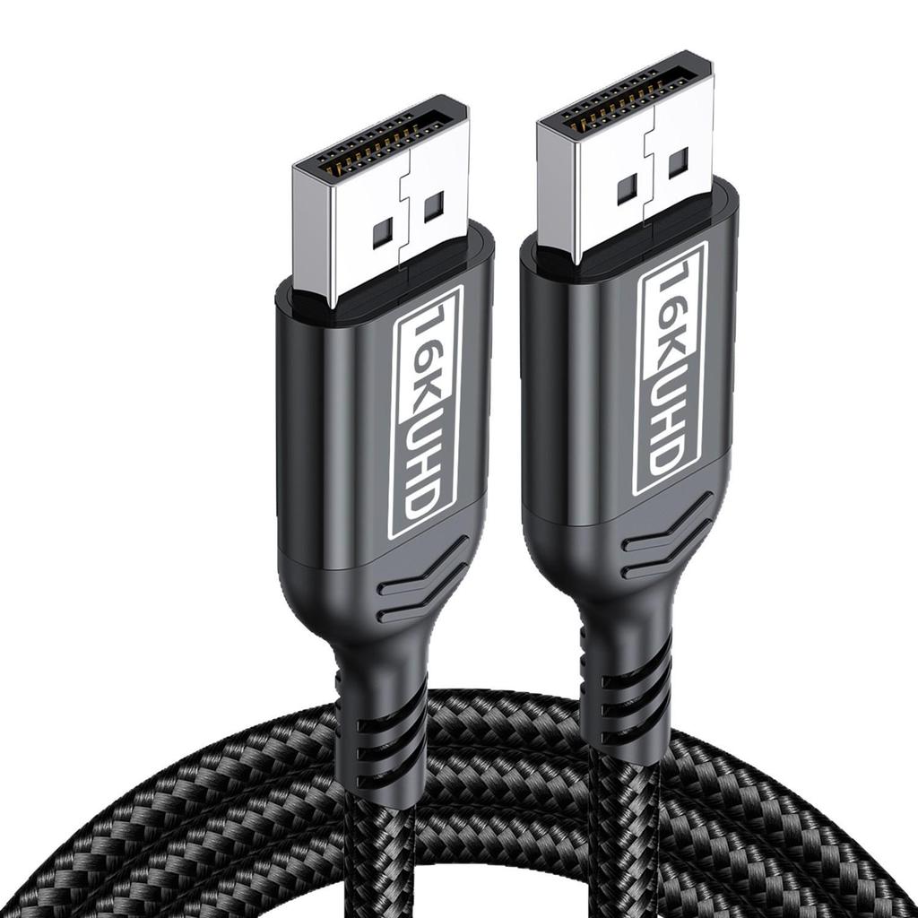 DP 2.1 Gaming Cable: 16K HD Video Cable Compatible with 8K/4K for Computer Graphics Card Display