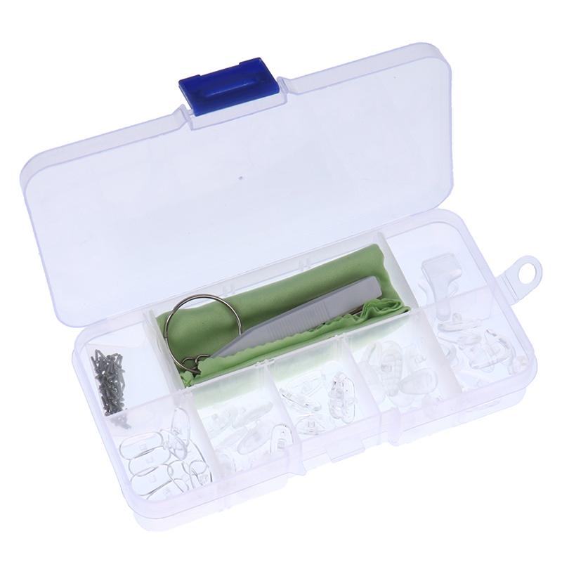 Silicone Nose Pads Eyeglasses Sunglasses Screws For Glasses Optical Repair Kit