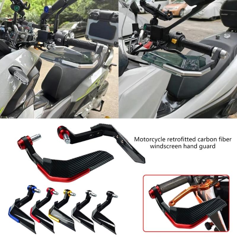 1 Pair Handle Windshield Motorbike Modification Accessories Handguard Handlebar Hand Guard with Bolt