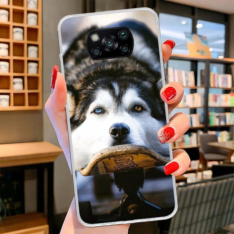 

Siberian Husky Dog Cover Phone Case For Xiaomi Poco F7 Ultra X7 X6 X5 Pro M7 Redmi 15C 15 13C 13 12C 12 10C 10 9A 9C 9T 9 Shell Xiaomi Poco X6