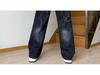 Men's Retro Wash Ripped Jeans - Loose Fit, Handsome High Street Style, Versatile Wide-Leg Straight Pants