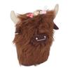 Highland Cow Plush Doll Simulation Soft Stuffed Faceless Cattle Toy for Home Decoration
