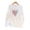 Plus Size Women's Round Neck Sweater - Bust 150/160, Hot Drill, Loose Fit Knitwear