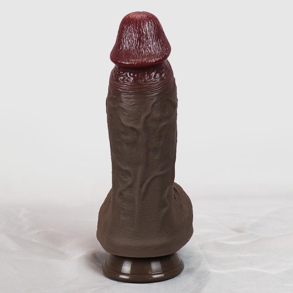 Realistic Silicone Dildo with Suction Cup – 4 Sizes Available (Up To 9.25 Inch), Soft Liquid Silicone, Non-Electric Adult Toy for Women & Men