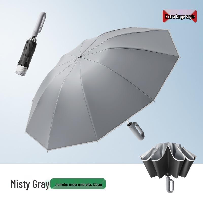 Large Automatic Dual-Use Umbrella: Sunshade & Rain Protection with Custom Logo