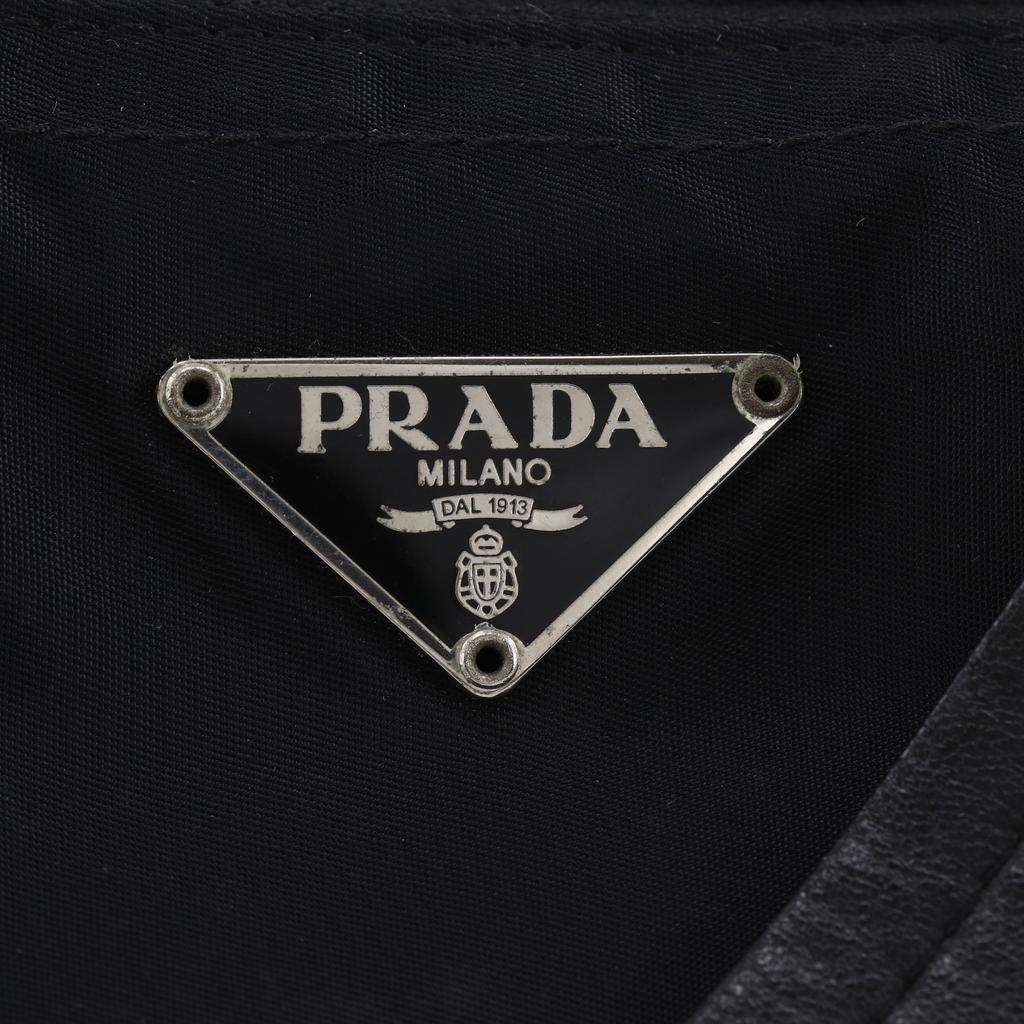 PRADA Handbag black Nylon Women Used