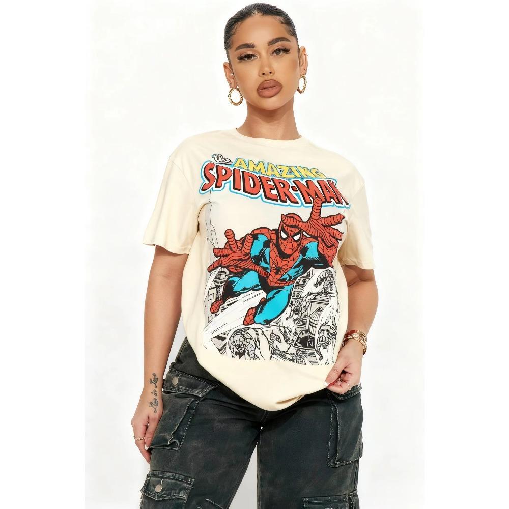 Unisex Summer Oversized SpiderUnisex Graphic T Shirt Women Unisex Cotton Short Sleeve Tee Streetwear Fashion New Casual Tops