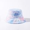 Unisex Bucket Hat Striped Women Men Fishing Fisherman Hat Autumn Winter Faux Fur Wool Outdoor Warm Panama Cap