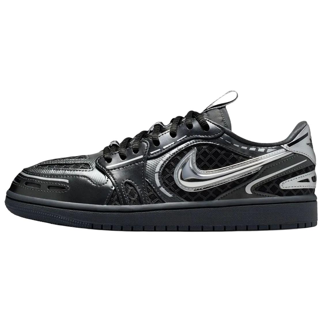 Jordan Air Jordan 1 Low top Skateboard Shoes Women s Black HQ2186-001 36.5