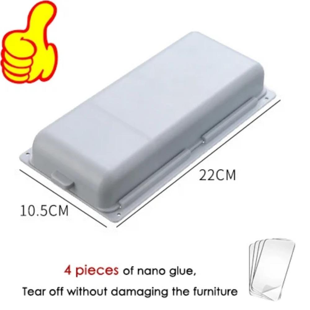 Versteckte Schublade unter dem Schreibtisch Verstecken Sie Geld am Boden des Schranks Versteckter Schreibtischutensilien-Organizer Ständer Box Zuhause Nano Klebestift