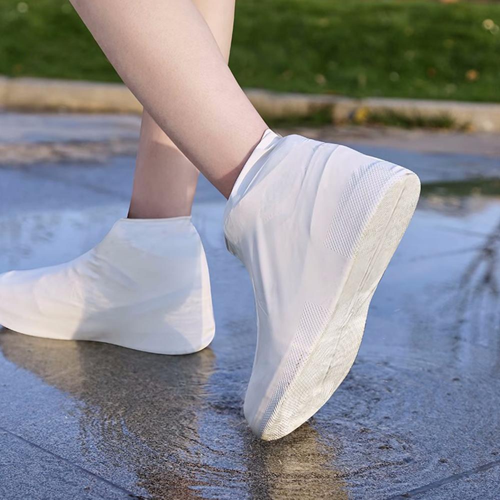 Latex Waterproof Shoe Covers Reusable Non-slip Rain Boots Shoes Covers Rubber Rain Boot Covers for Outdoor Use Gear