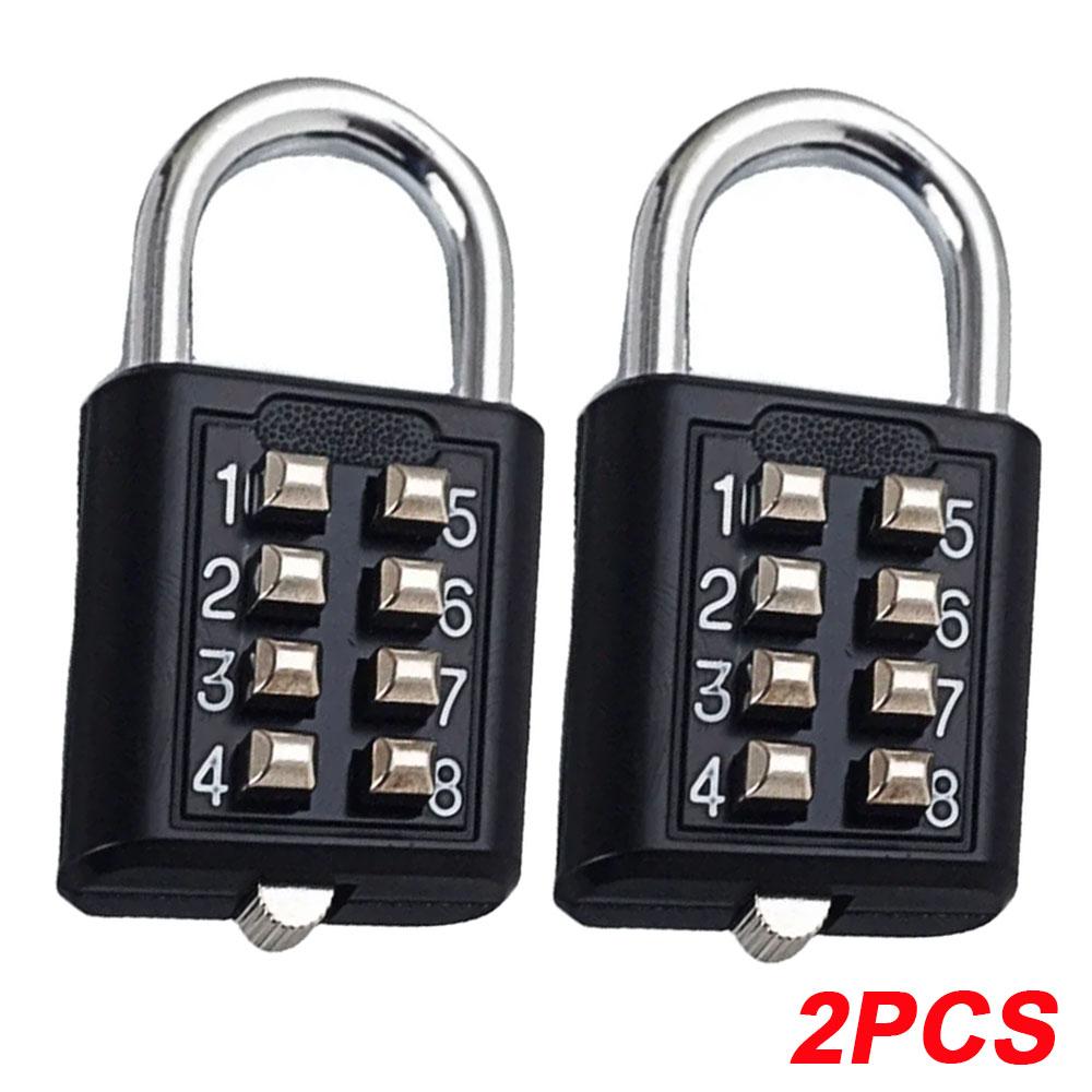 8 Digits Password Code Outdoor Combination Padlock Waterproof Zinc Alloy Suitcase Travel Luggage Anti-thieft Keyed Smart Lock