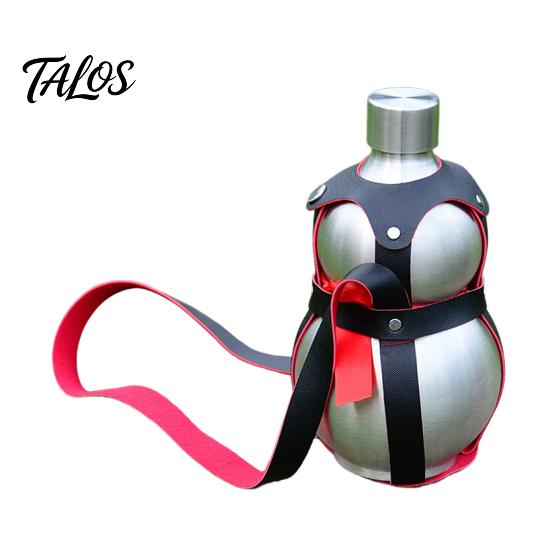 Gourd Shape Water Bottle 1500ml Stainless Steel Sports Travel Gym Chinese Retro-Inspired Eye-catching Style for Monkey King Game Fan Anti-scalding
