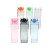 1000ml500ml Milk Carton Water Bottle Transparent Plastic Portable Clear Box For Milk Tea Juice Bottles Drinking Cup Bottles R2V1