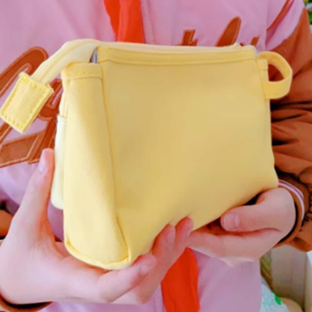 Large Capacity Cute Bear Pencil Pouch Chestnut Stationery Storage Bag Cartoon Canvas Pen Bag  Kids