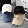 Autumn and Winter Lamb Velvet Baseball Cap Women's Letter Embroidery Warm Peaked Cap Curved Brim Hat Trendy Men's Large Brim Hat