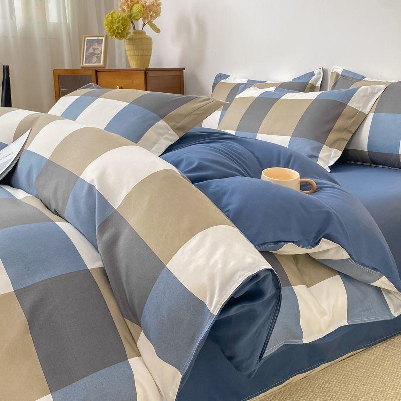 Autumn and winter new skin-friendly washable bedding four-piece dormitory student dormitory three-piece comfortable