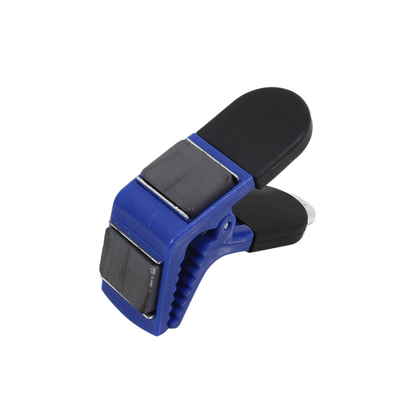 Double-Sided Magnetic Paint Brush Clip | Plastic Paint Can Holder With Built-in Opener For Painters Diy Tool Parts Accessories синий