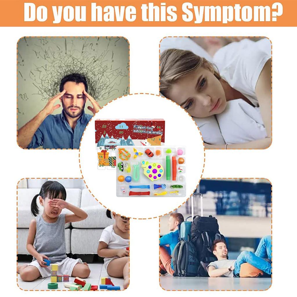 Christmas Countdown Calendar 24 Days For Children And Adults To Ease Anxiety  Toys