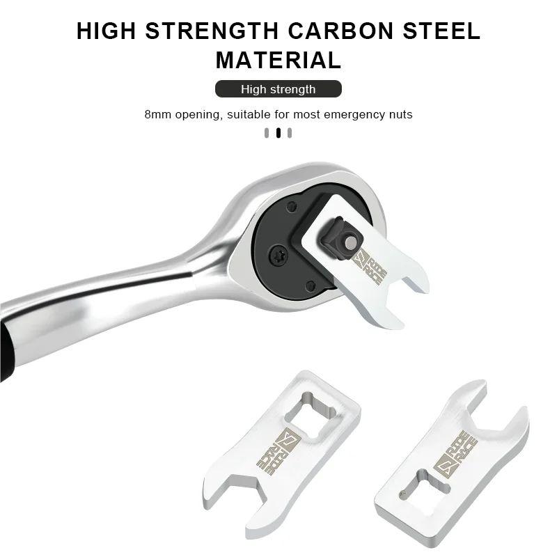 Bicycle Torque Wrench 8Mm Opening Head Bike Disc Brake Cable Spanner Screw Remover For 1/4 Head Wrench Cycling Repair Tool