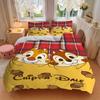 3pcs Chip 'n' Dale Printed Bedding Set, Breathable And Soft, Machine Washable, Christmas Gift, Suitable for Bedroom Decoration, 105