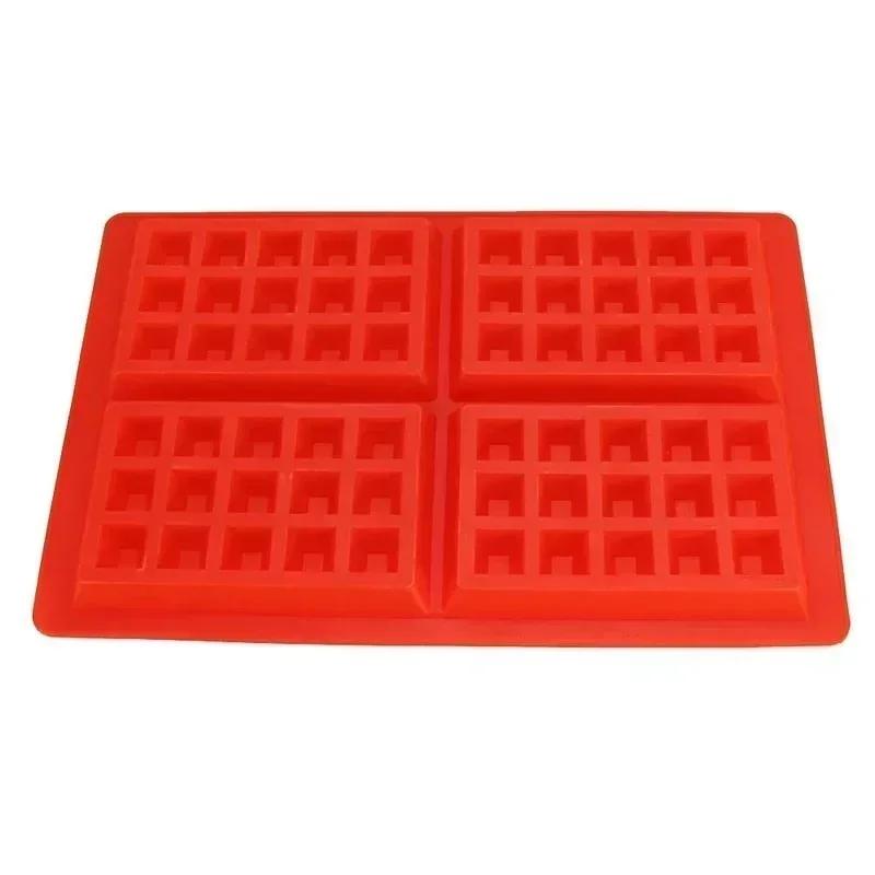 New Household Kitchen Baking Tools Waffle Mold Silicone Cake Mould Chocolate Bread Mold Non-stick Muffin Mould Cookie Accessory