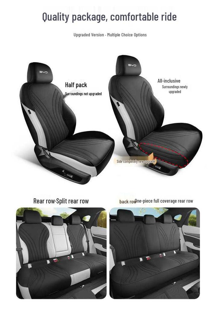BYD Seagull EV All-Season Flocking Seat Cushion and Ventilation Pad Set