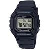 Casio Men's Classic Quartz Watch Black Stainless Steel with Resin Strap 21.1mm Model W-218H-1AVCF