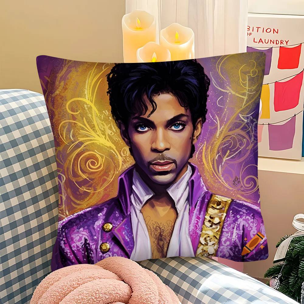 

pc PPRINCE Purple Rain Vintage Anime Pillow Case Fashion Square Pillowcase Bedroom Sofa Room Ins Decoration Leisure 40x40 cm