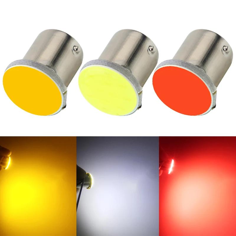 10X 12V 24V Auto LED Světlo Signální Žárovky 5 Barev 1156 Ba15S COB 12SMD P21W Super Jasné Motocyklové Směrové Světlo Brzdové Světlo