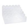 Acrylic Mail Organizer Wavy 5 Compartments Letter Sorter File Holder for Envelope Home Desktop