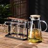 Handun High Borosilicate Glass Cup Set with Wooden Handle