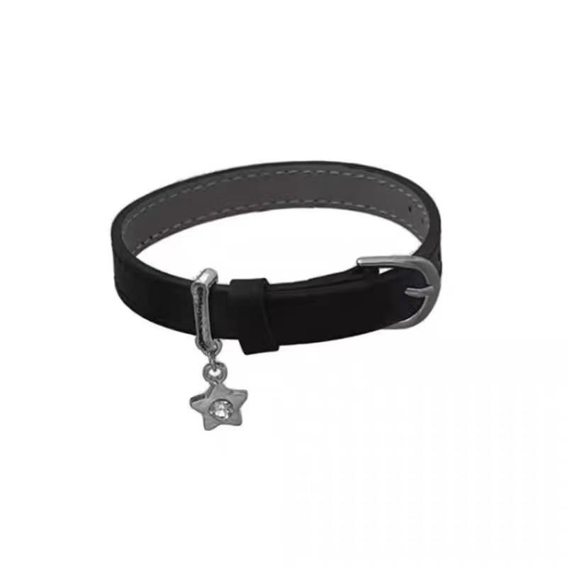 Star Y2k Cool Charm Bracelet Adjustable Leather Wristband 2024 Summer Trend